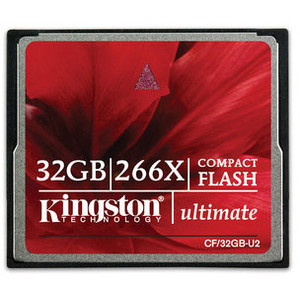 Card Kingston Compact Flash Ultimate 266x 32GB CF/32GB-U2