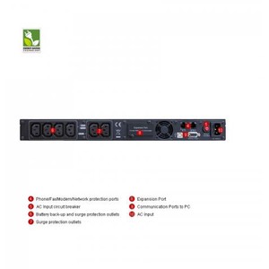 UPS Cyber Power LCD 1000VA Racmount1U 6xIEC USB/Serial