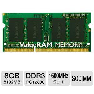 Memorie laptop Kingston 8GB DDR3 1600MHz CL11