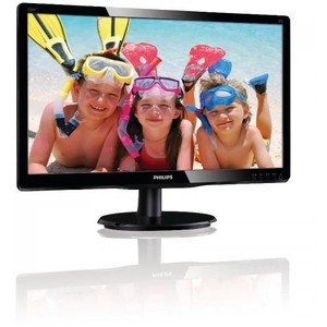 Monitor Philips LCD 21.5inch 5ms DVI VGA Audio Black