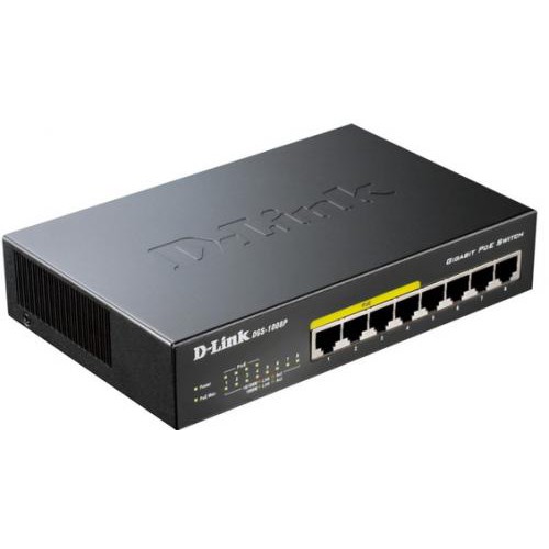 Switch DGS-1008P 8 porturi