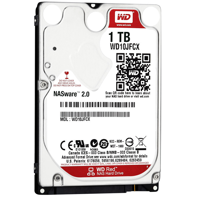 Hard disk laptop SATA III 1TB Red thumbnail