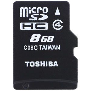 Card Toshiba Micro SDHC 8GB Clasa 4 + Adaptor SD SD-C08GJ