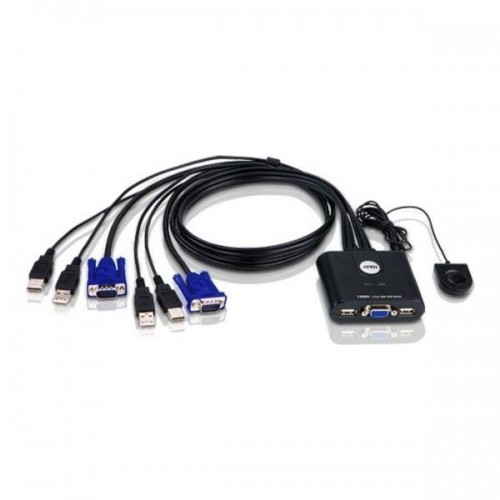 Switch KVM CS22U 2 porturi USB Cablu 2 x 0.9 m Negru