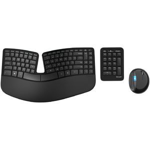 Kit tastatura si mouse Microsoft Sculpt Ergonomic Desktop Wireless USB Negru