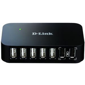 Hub USB D-Link DUB-H7 Management 7 porturi Negru