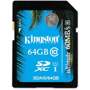 Card Kingston SDXC 64GB Clasa 10 SDA10/64GB