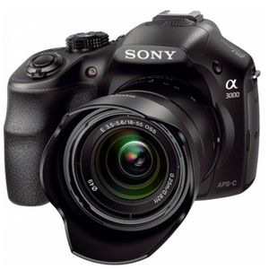 Aparat foto DSLR Sony A3000 cu obiectiv 18-55 mm Black