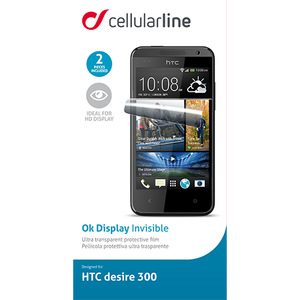 Folie protectie Cellularline Spdesire300 Clear Glass pentru HTC Desire 300