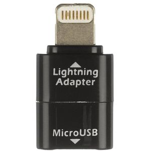 Adaptor incarcare Kit MILIADPBK Lightning microUSB negru