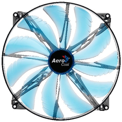 Ventilator Silent Master Blue LED 200 mm