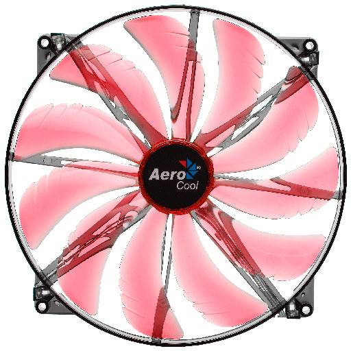 Ventilator Silent Master Red LED 200 mm