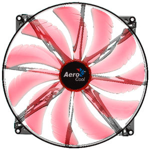 Ventilator Aerocool Silent Master Red LED 200 mm