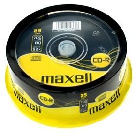 Mediu optic Maxell CD-R 700MB 52X 25 buc
