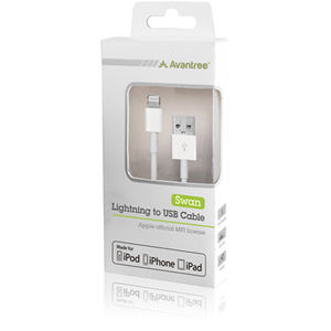 Cablu de date Avantree FDKB-MI5-WHT Swan Lightning to USB