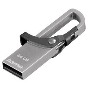 Memorie USB Hama Hook-Style 64GB Gray
