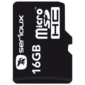 Card Serioux Micro-SDHC 16GB Class 4 cu adapror SDHC