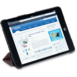 Husa tableta Verbatim Folio Flex maro pentru Apple iPad Mini