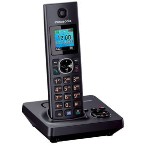 Telefon fara fir DECT Panasonic KX-TG7861FXB Robot Telefonic Digital 15 minute