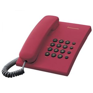 Telefon Analogic cu Fir Panasonic KX-TS500FXR Rosu