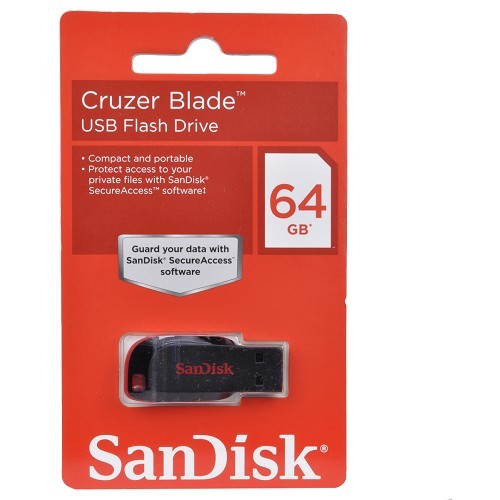 Memorie USB Sandisk Cruzer BLADE 64GB USB 2.0 — imaginea 4