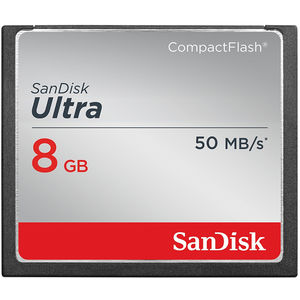 Card Sandisk Compact Flash Ultra 50Mbs 8GB