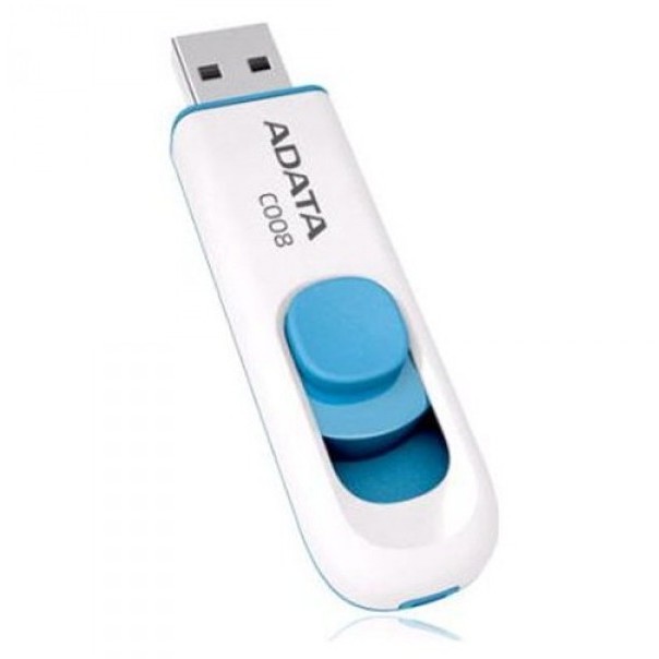 Memorie USB Classic C008 64GB USB 2.0 Alb / Albastru