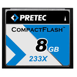 Card PRETEC Cheetah II Compact Flash 8GB 233x