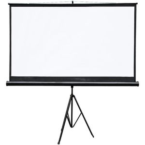 Ecran de proiectie 4World cu suport 186 x 105 cm format 16:9 alb mat