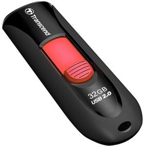 Memorie USB Transcend Jetflash 590 32GB USB 2.0 negru / rosu