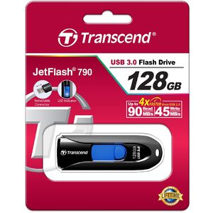 Memorie USB Transcend Jetflash 790 128GB USB 3.0 neagra