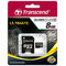 Card Transcend microSDHC 8GB Class 10 cu adaptor SD