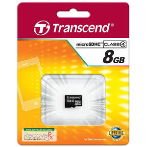 Card Transcend microSDHC 8GB Class 4