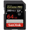 Card Sandisk SDXC Extreme Pro 64GB UHS-II