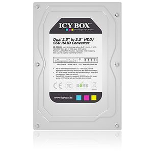 Rack HDD RaidSonic Icy Box IB-RD2121StS 2 HDD 2.5 inch SATA RAID Silver