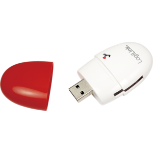 Card reader Logilink Smile Multi Card USB 2.0 rosu