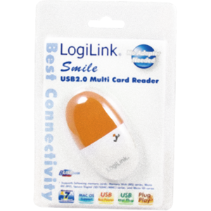 Card reader Logilink Smile Multi Card USB 2.0 portocaliu