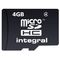 Card Integral microSDHC 4GB Class 4