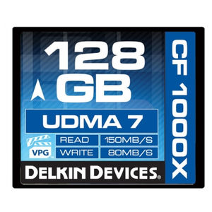 Card Delkin Compact Flash 128GB 1000x UDMA 7
