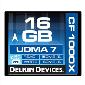 Card Delkin Compact Flash 16GB 1000x UDMA 7