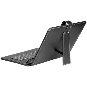 Husa cu tastatura Tracer microUSB neagra 8 inch