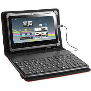 Husa cu tastatura Tracer microUSB SmartFit rosie 7 - 8 inch