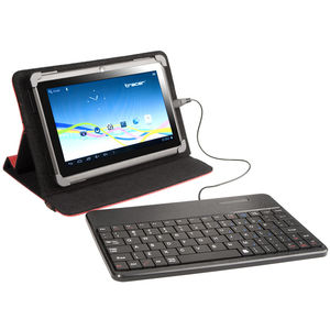 Husa cu tastatura Tracer microUSB SmartFit rosie 7 - 8 inch