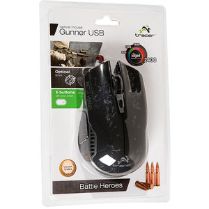 Mouse Tracer Battle Heroes Gunner USB Black