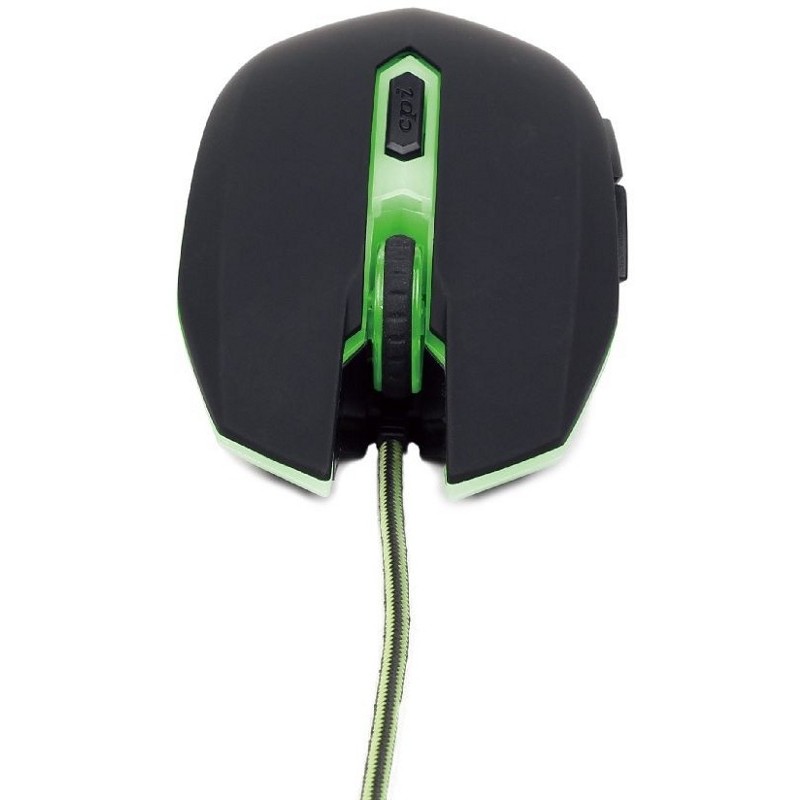 Mouse gaming MUSG-001-G 2400dpi Negru Verde