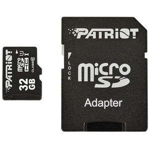 Card Patriot LX microSDHC 32GB Class 10 cu adaptor SD