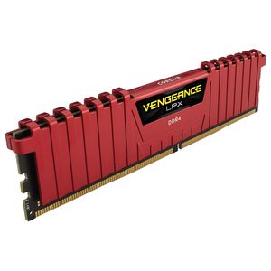 Memorie Corsair Vengeance LPX Red 16GB DDR4 2800 MHz CL16 Quad Channel Kit