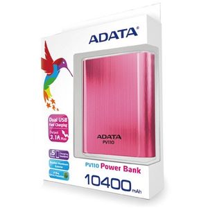 Acumulator extern ADATA PV110 Power Bank 10400mAh pink