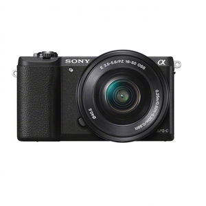 Aparat foto Mirrorless Sony Alpha A5100 24.3 Mpx WiFi NFC Black Kit 16-50mm si 55-210mm