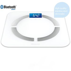 Cantar corporal MEDISANA BS 430 Bluetooth Smart Body Scale 180 kg transparent